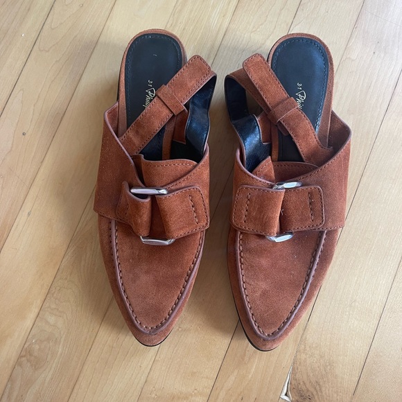 3.1 Philip Lim Suede Mules - Picture 1 of 5